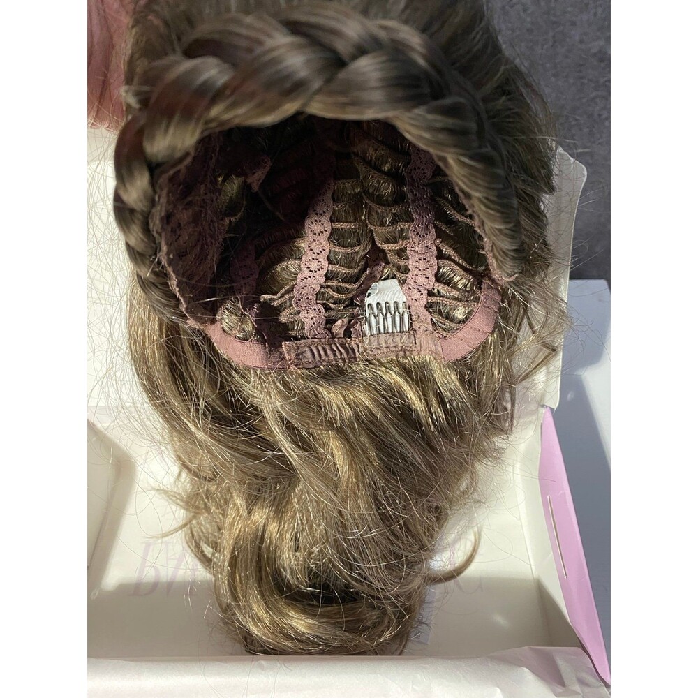 Paula Young Rosalie Wig A1410 Color 38 Medium Brown Grey Mix Mid-Length Wavy NIB - Picture 5 of 12